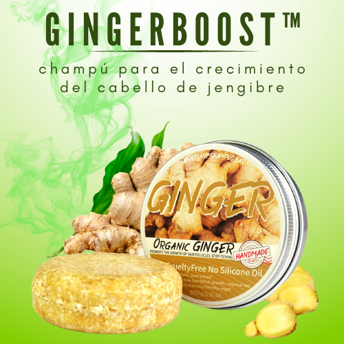 GingerBoost™ Barra de champú de jengibre para el crecimiento del cab